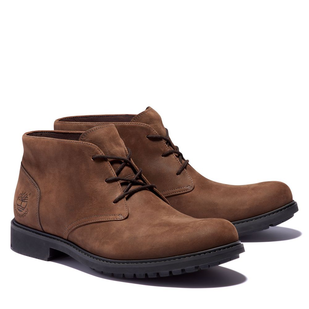 Timberland Mens Chukka Boots Stormbuck Waterproof - Brown - India DI7306548